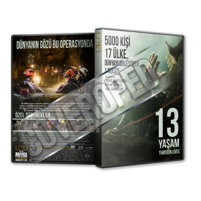 On Üç Yaşam - Thirteen Lives - 2022 Türkçe Dvd Cover Tasarımı